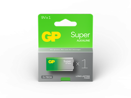 [LR09-B1 GP] G010//LR09, 26x17,5x48,5 6LR61  alcalina 9 v blister de 1 unidad